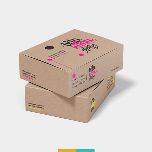 طراحی و بسته بندی جعبه پذیرایی ویتانیلو