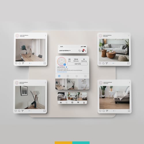 موکاپ پیش نمایش اینستاگرام