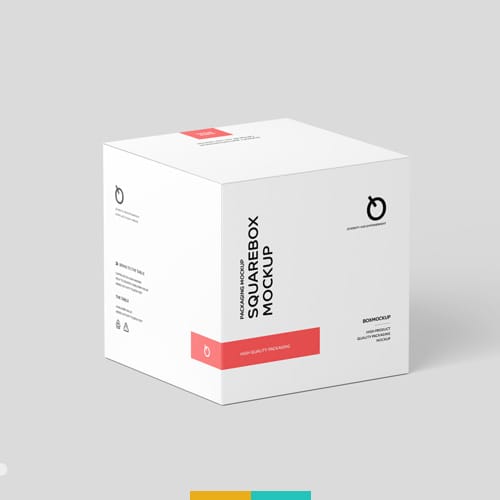 موکاپ جعبه مربعی