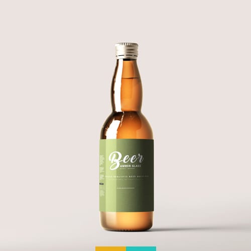 موکاپ بطری شیشه ای