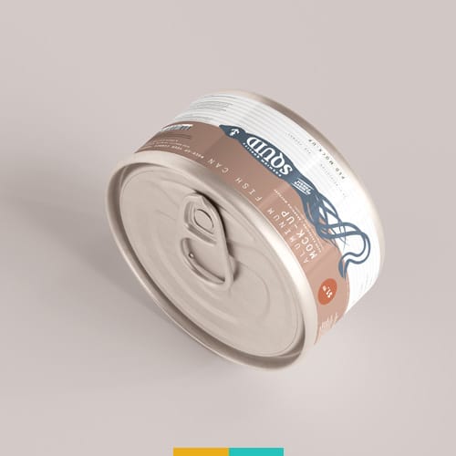 موکاپ کنسرو ماهی