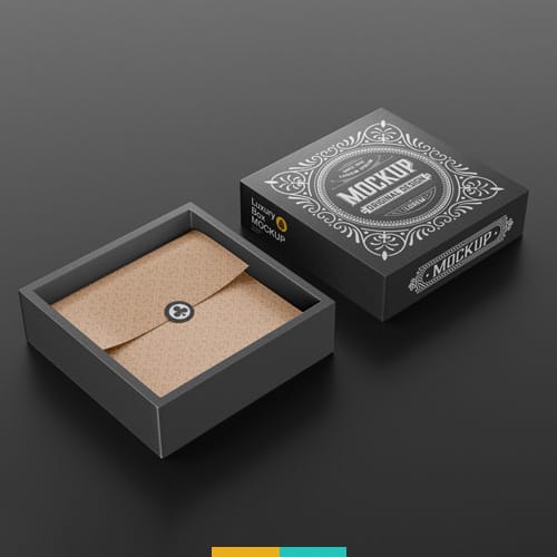 موکاپ جعبه باز شده