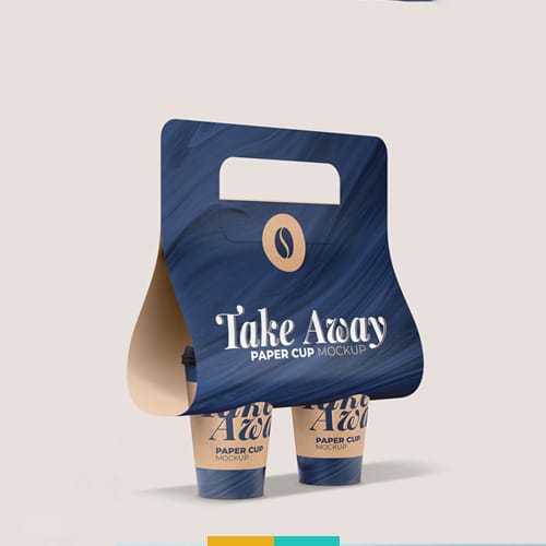 موکاپ نگهدارنده لیوان