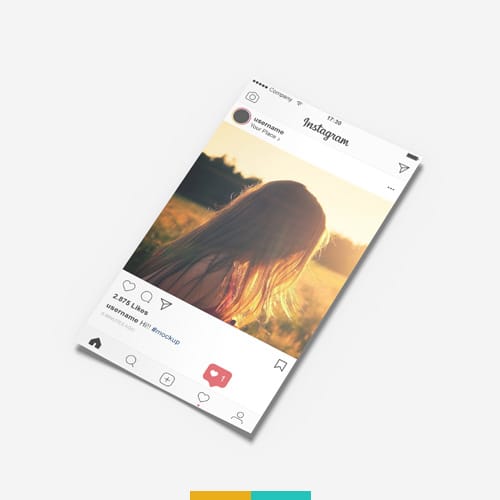 موکاپ پیش نمایش اینستاگرام