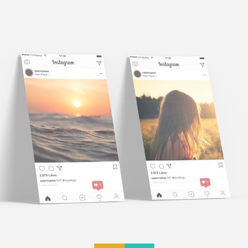 موکاپ پست اینستاگرام