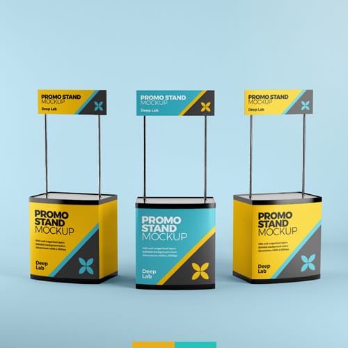 موکاپ استند تبلیغاتی