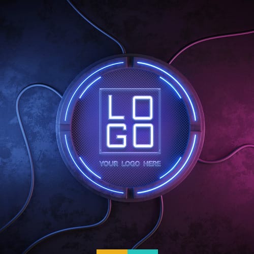 موکاپ لوگو نئون