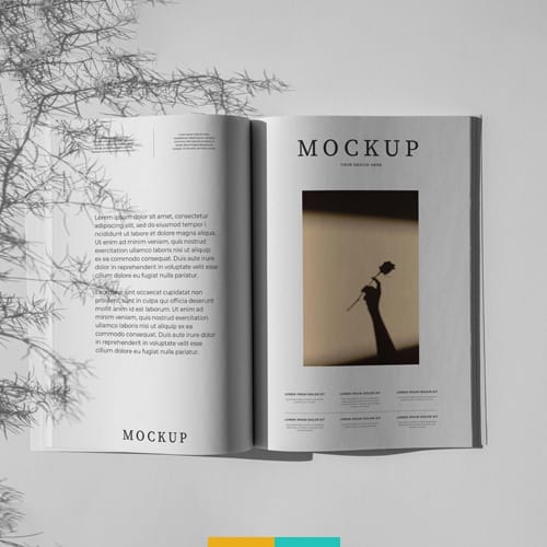 موکاپ مجله باز