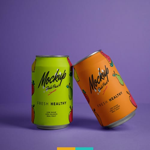 موکاپ قوطی نوشیدنی