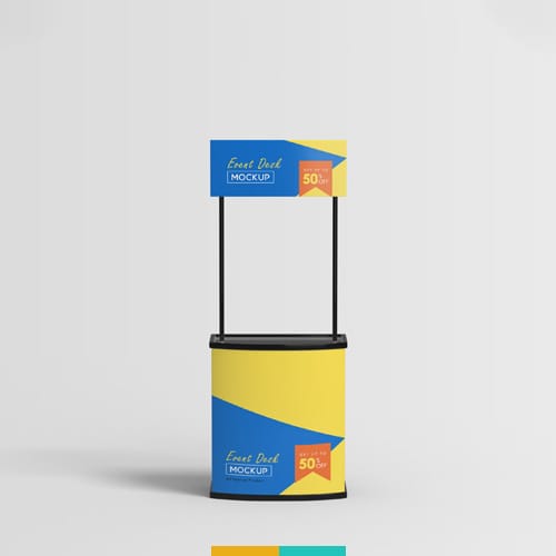 موکاپ استند تبلیغاتی