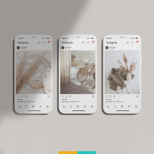 موکاپ پست اینستاگرام