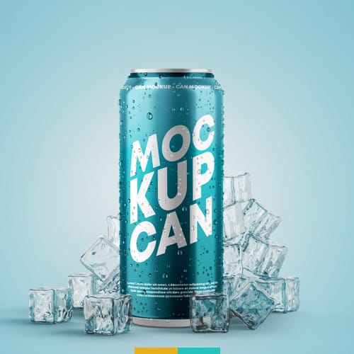 موکاپ قوطی نوشیدنی