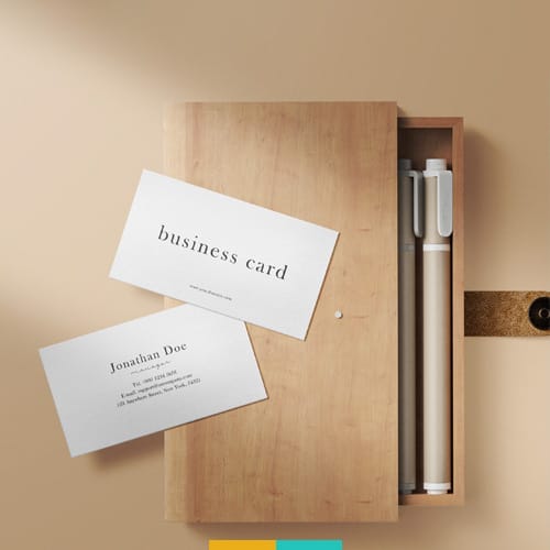 موکاپ کارت ویزیت