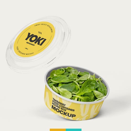 موکاپ ظرف غذا