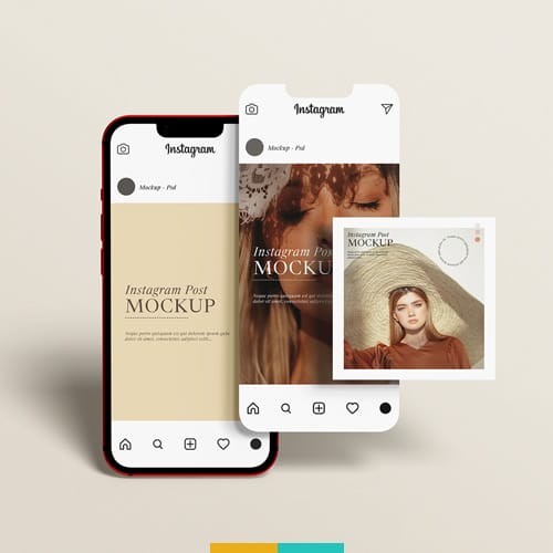 موکاپ پست اینستاگرام