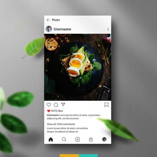 موکاپ پیش نمایش پست