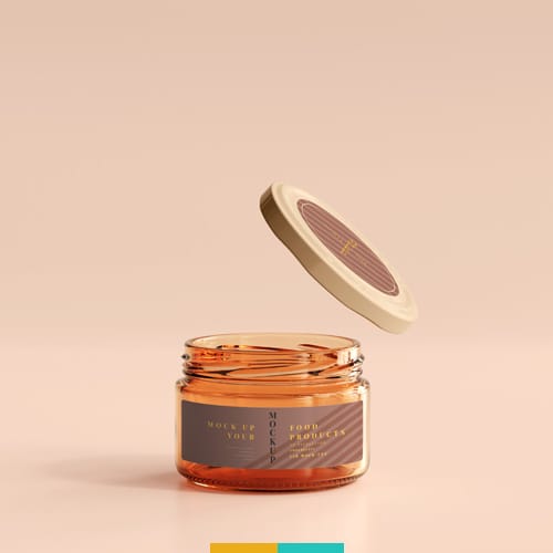 موکاپ ظرف شیشه ای