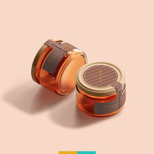 موکاپ ظرف شیشه ای