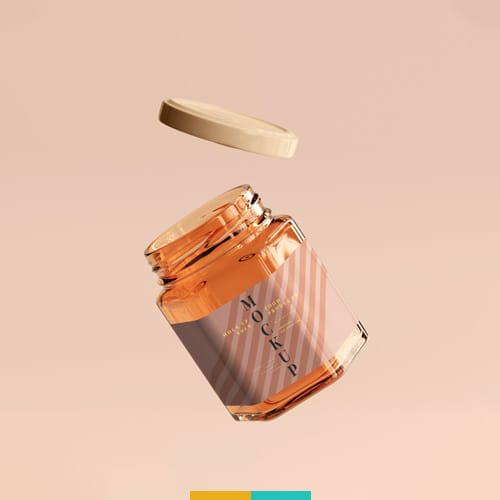 موکاپ ظرف شیشه ای