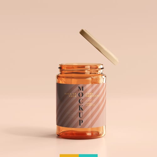 موکاپ ظرف شیشه ای