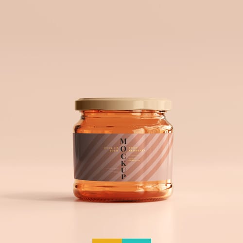 موکاپ ظرف شیشه ای