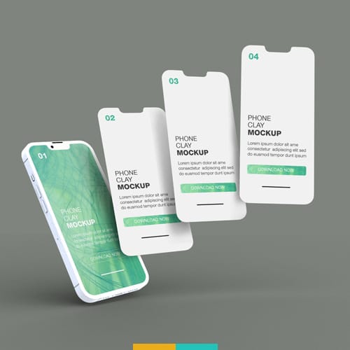 موکاپ اپلیکیشن موبایل