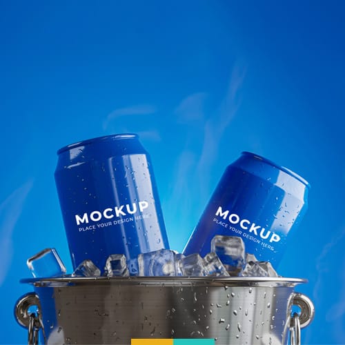 موکاپ قوطی نوشابه