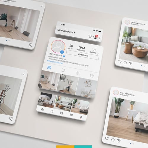 موکاپ پست اینستاگرام