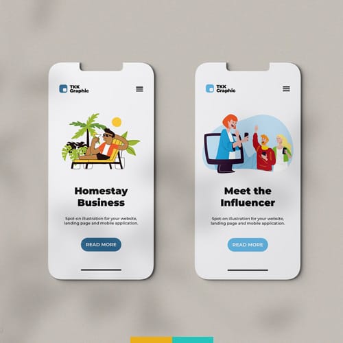 موکاپ اپلکیشن موبایل