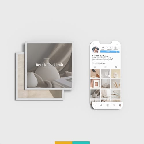 موکاپ پست اینستاگرام