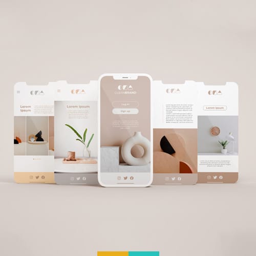 موکاپ پیش نمایش اپلیکیشن