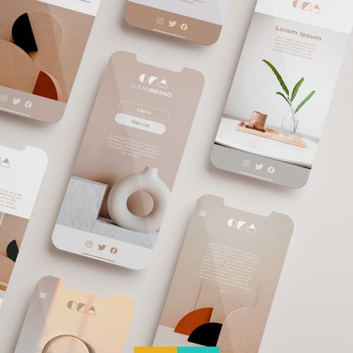 موکاپ پیش نمایش اپ