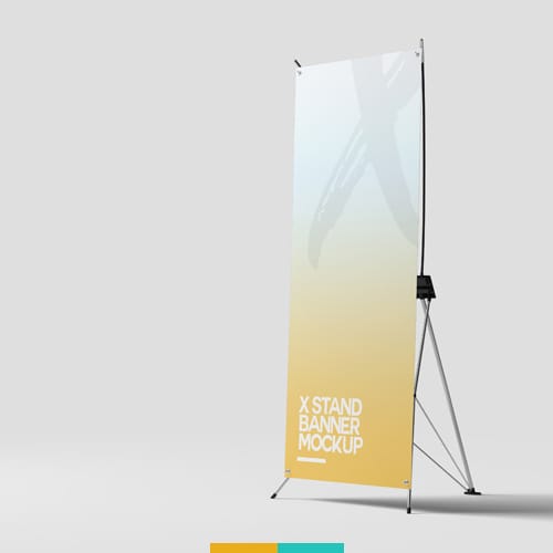 موکاپ استند تبلیغاتی