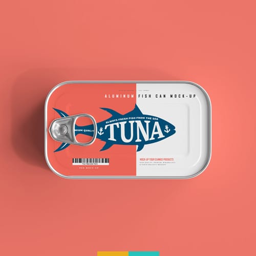 موکاپ کنسرو ماهی