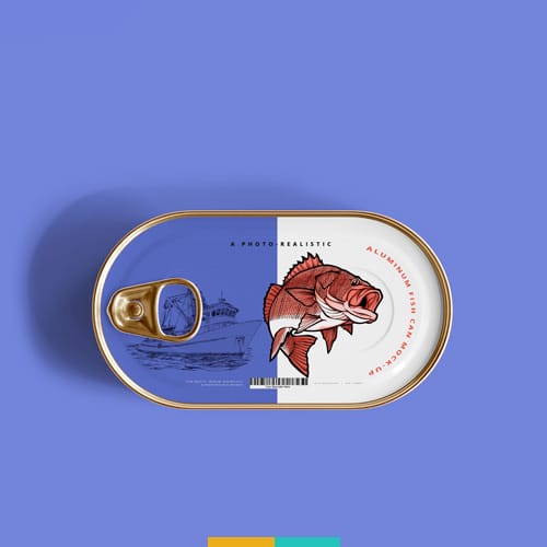 موکاپ کنسرو ماهی