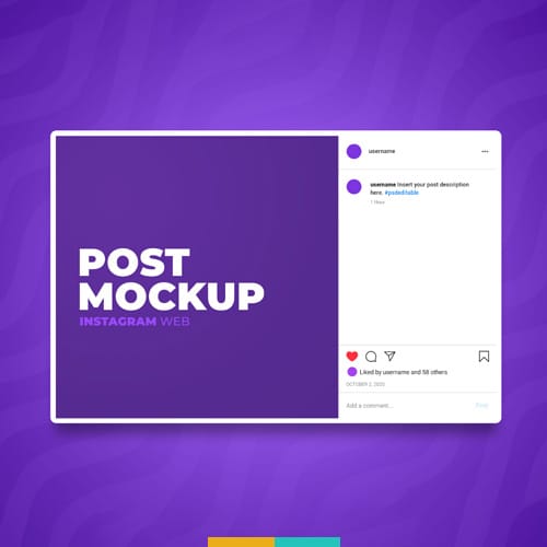 موکاپ پست اینستاگرام