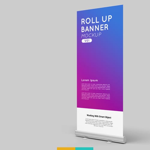 موکاپ استند تبلیغاتی