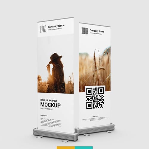 موکاپ استند تبلیغاتی