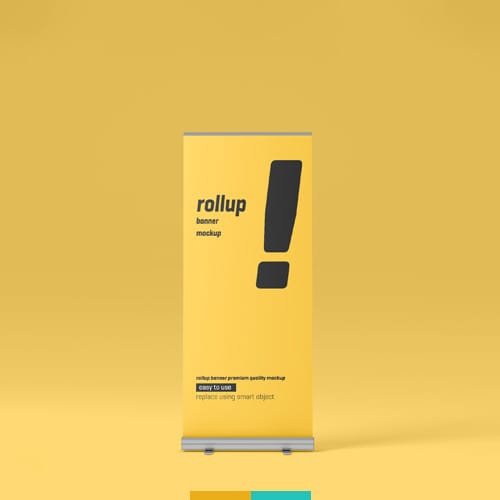 موکاپ استند تبلیغاتی