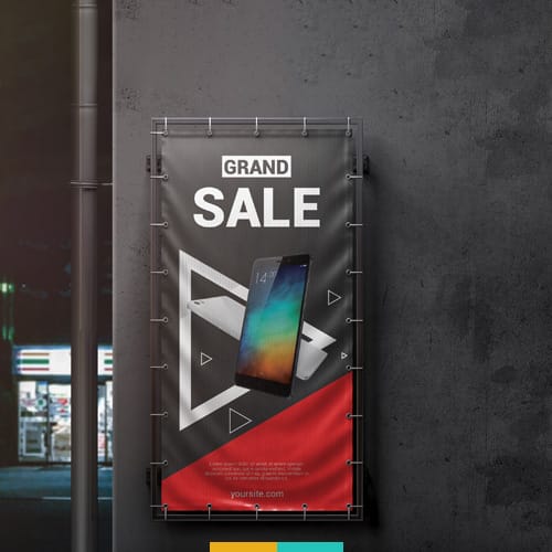 موکاپ بنر تبلیغاتی