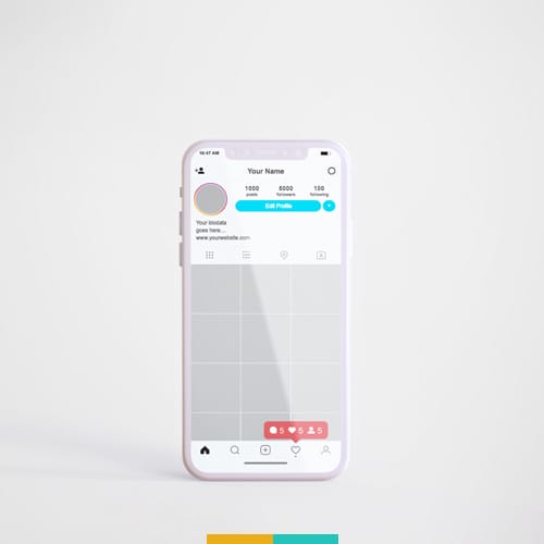 موکاپ اینستاگرام