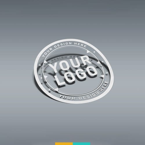 موکاپ لیبل لوگو