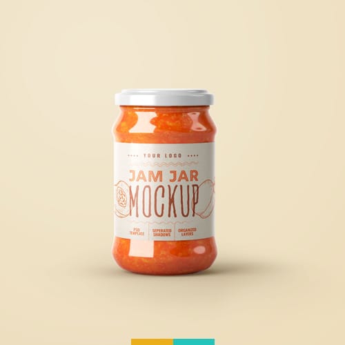 موکاپ شیشه مربا