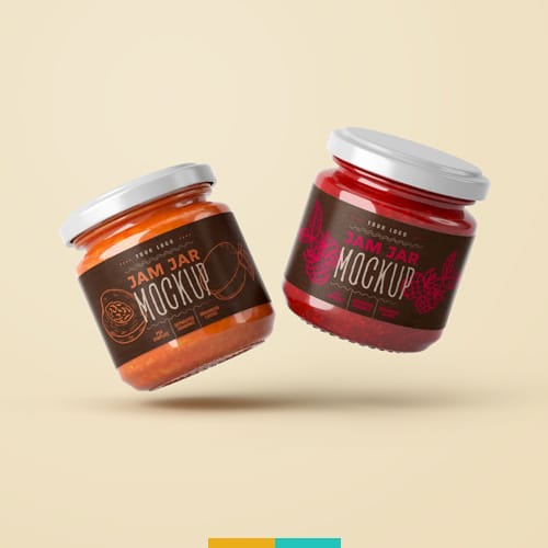 موکاپ شیشه مربا