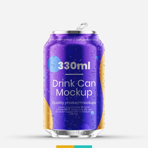 موکاپ قوطی نوشابه