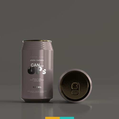 موکاپ قوطی نوشابه