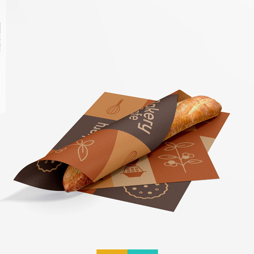 موکاپ کاغذ کف سینی