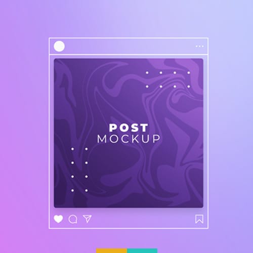 موکاپ پست اینستاگرام