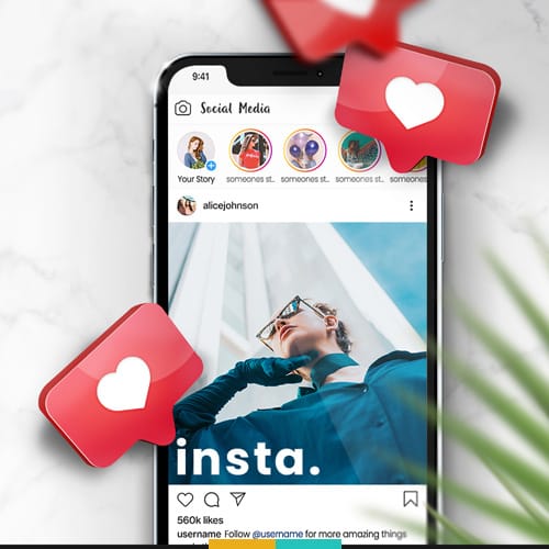 موکاپ پست اینستاگرام