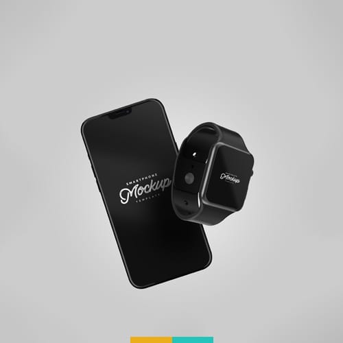 موکاپ موبایل و ساعت